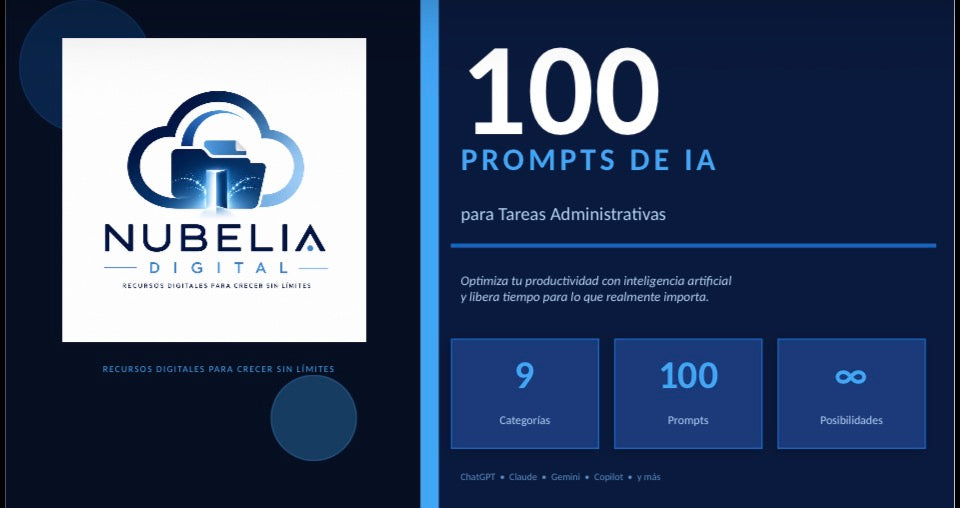 100 Prompts de IA para Tareas Administrativas